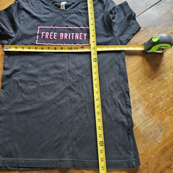 FREE BRITNEY Short Sleeve Crew Neck T-Shirt Black Size M - Picture 6 of 6
